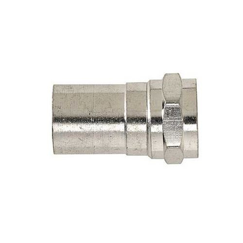 Steren 200-034-25 RG6 Radial Crimp Connector Plenum Grade F Coaxial Commercial Grade TaperSeal F-Connector Radial Crimp Compression RG-6 Connector 25 Pack Outdoor