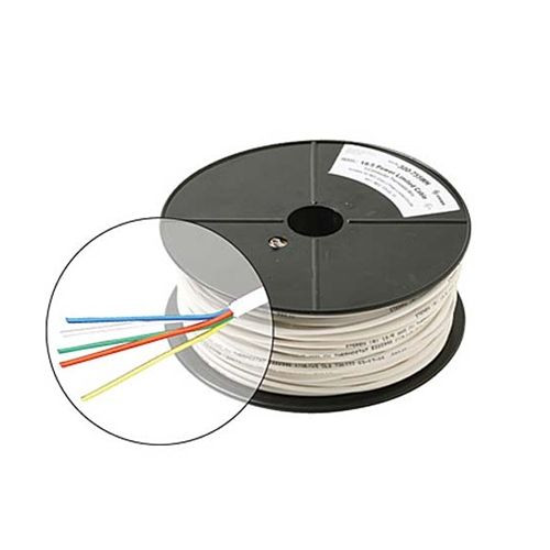 Steren 300-755WH 250' FT 18 AWG GA 5 Conductor Cable Wire Solid Copper UL Color Codes Control Cable PVC Jacket Residential and Commercial Thermostat 18-5