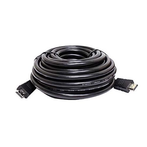 Steren 526-250BK 50' FT HDMI Cable High Speed 1.4 Male to Male Ethernet 3D Approved 4096x2160 10.2 Gbps HDTV Digital Video Resolution Male to Male High Definition Multi-Media Interface Interconnect with Gold Contacts, Part # 526250-BK