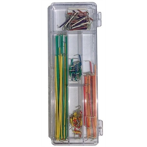 Steren 509-100 Breadboard Jumper Wire Kit Solderless 90 Pcs. 22 AWG Solid Wire Ends Prestripped, Part # 509100