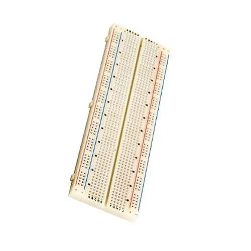 Steren 509-010 Solderless Breadboard TP 840 Tie Point Protoboard 19-29 AWG Electronic Projects Test Reusable Prototyping ABS Polymer, Part # 509010