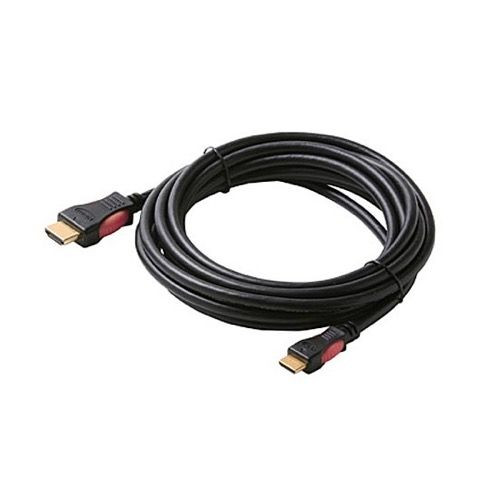 Eagle 3' FT HDMI Cable Type A Male to Type C Mini Male A/C 19 Pin Gold Video High Speed 1.3 1080P Category 2 Black Digital HDTV Gold Series Certified Approved Multi-Media Interface Interconnect with Gold Connectors