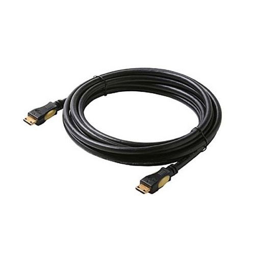 Steren 516-410BK 10' FT HDMI Cable Type C Male to Type C 1.3A Mini 19 Pin Gold Video High Speed 1.3 1080P Category 2 Black Digital HDTV Gold Series Certified Approved Multi-Media Interface Interconnect with Gold Connectors, Part # 516410-BK