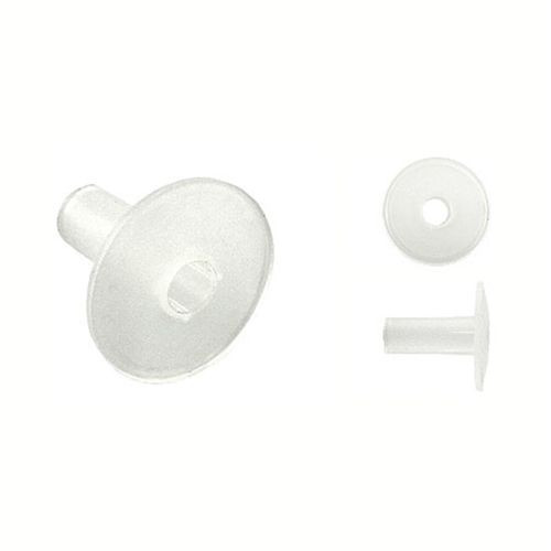 Eagle Coaxial Wall Feed Through Bushing 100 Pack Clear RG6 RG59 Cable Single 7/16" Plug, Audio Video Speaker Data Wire Protector