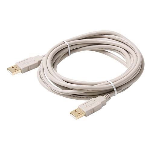 Eagle 15 FT A-A USB Version 2.0 Cable USB A to A Male to Male Backwards Compatible with USB 1.1, Flexible PVC Jacket with 24K Gold Contacts, UL Listed, Part # 506365