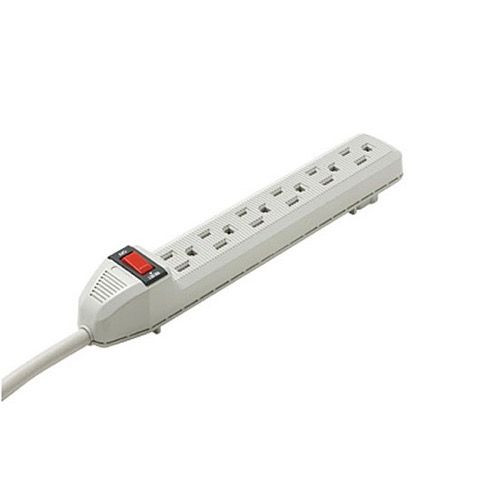 Eagle 6 Outlet Surge Protector Suppressor Strip 3 Ft Cord UL 90 Joules UL Listed 3' FT Cord 90 Joules Protector Safety Circuit Breaker with High-Impact ABS Plastic Housing