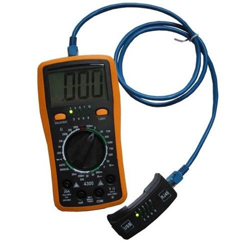 Eagle Digital Multimeter Cable Tester LCD Deluxe for Electrical Line / Electronic Computer Circuit Board Testing