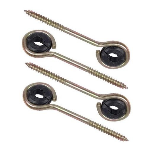 Eagle Coaxial Cable Standout Standoff 3 1/2" Inch 4 Pack Wood Screw Standout 3 1/2" Fastener Protector for Outdoor Off-Air Signal Wire, Gold, Part # CM3071