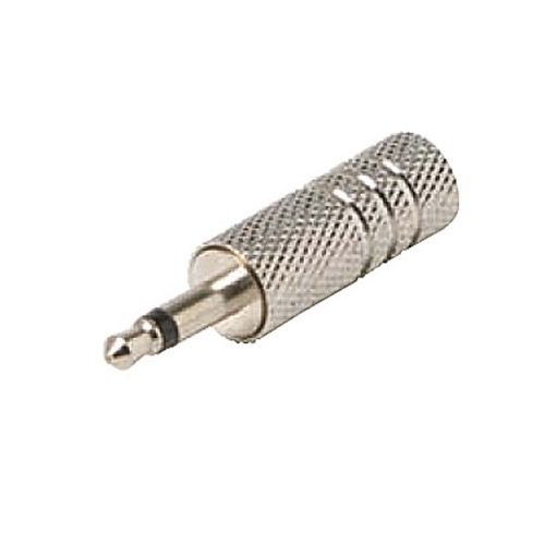 Eagle 3.5mm Plug Connector male Mono Metal Nickel Plate Commercial Grade Sleeve Solder Terminal Audio Video Jack Plug Connector Solder Type 3.5 mm Mono Adapter A/V Signal Connector Plug