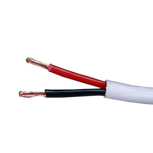 EAGLE 12 AWG Speaker Cable 2 Conductor in Wall White Stranded Copper Wire PVC Outer Jacket Oxygen Free Per Foot, Part# CAW122