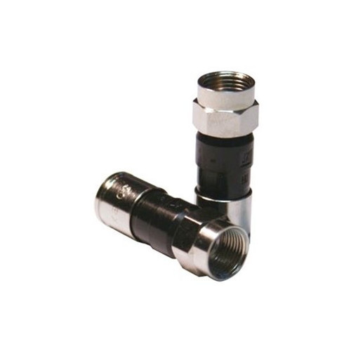 PPC EX6PLUS RG6 Compression Connector Universal Black Coaxial DirecTV Approved Snap and Seal, Part #COPEX6