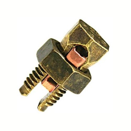 Eagle Split Bolt Connector SBC-8 Solderless Lug 8 Gauge Copper / Brass Electrical Lightning Cable Ground, Wire Splice Adapter UL Clamp, Part # SBC8