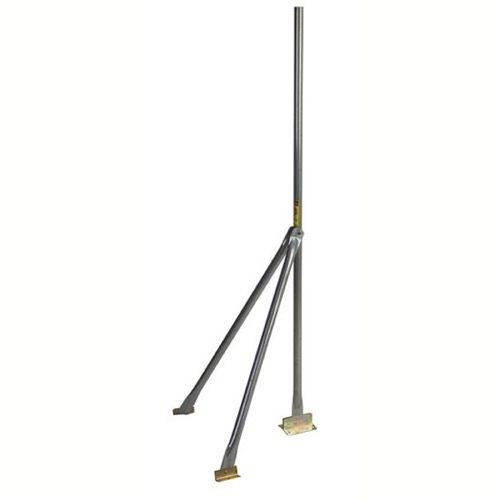 Easy Up EZ SV-5 5' FT Jiffy Slope Mount Double Footed Antenna Mast Heavy Duty Tripod Adjustable Legs 1 1/4" Inch Tube Size Socket-Lock Tri-mast Outdoor Off-Air Pipe 1 Leg of Base Combo Support Sloped