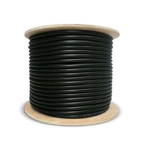 Eagle RG59 Coaxial Cable 500' FT Black CCS 3 GHz 100% Foil Braid Shielded 22 AWG CCTV