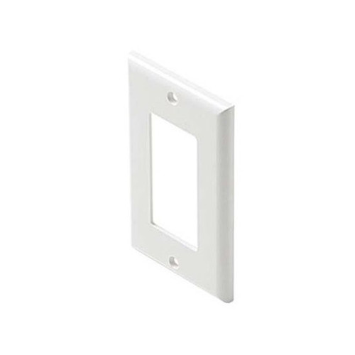 Leviton 80401NW Deocrator Wall Plate White 1 Gang