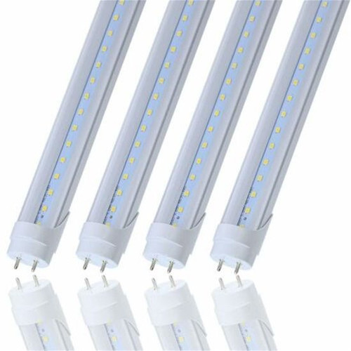 CNSUNWAY LED Tube Light Bulb T8 Bi-Pin No Ballast 2' FT Clear 9 Watt Single Row 6000K Direct Wire Bypass