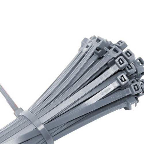 Eagle 14 Inch Cable Ties Gray 50 LBs Rated UV 100 Pack