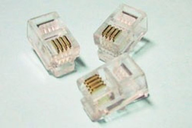 Eagle RJ11 Modular Plug Phone Gold 6P4C 25 Pack Connectors RJ-11 Line ...
