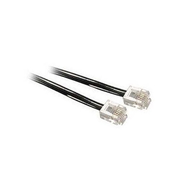 Eagle 100' FT Phone Cord Cable Line Modular White RJ11 RJ-11 6P4C Jack