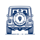 "Go Make Disciples" Jeep Sticker