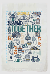 Together Multilingual Tea Towel