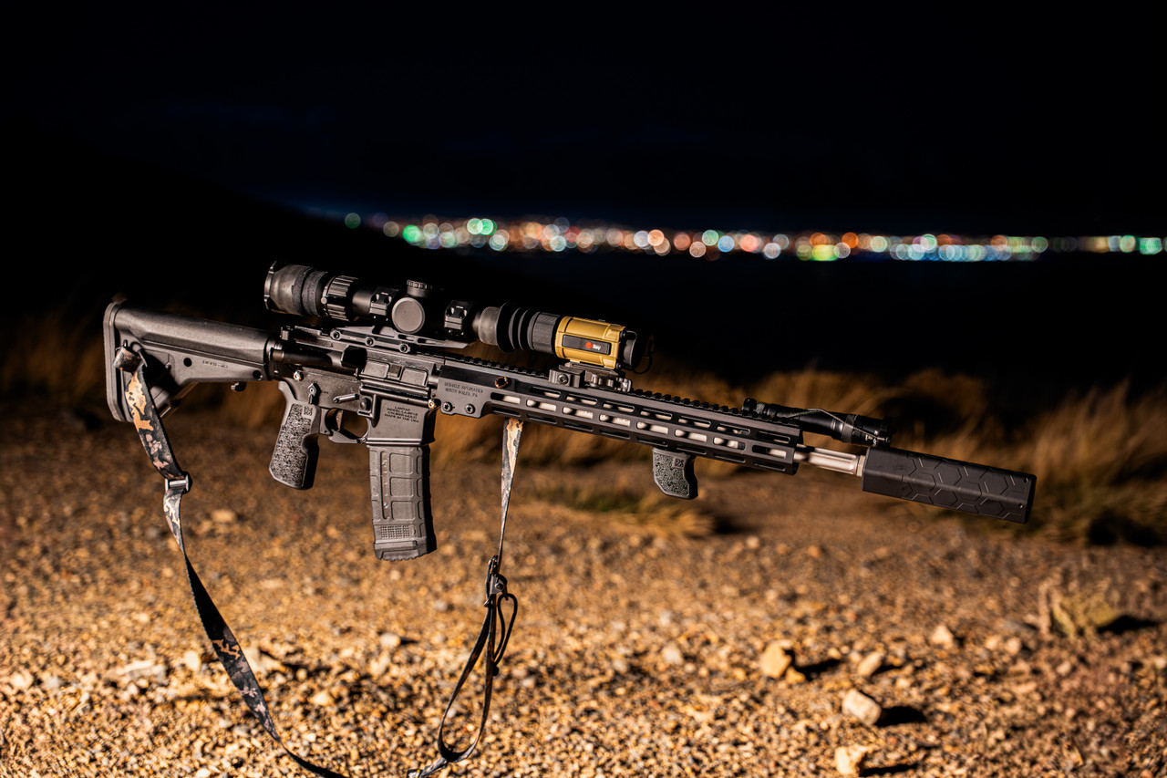 Smokey Suppressor on an AR15 set up for night operations