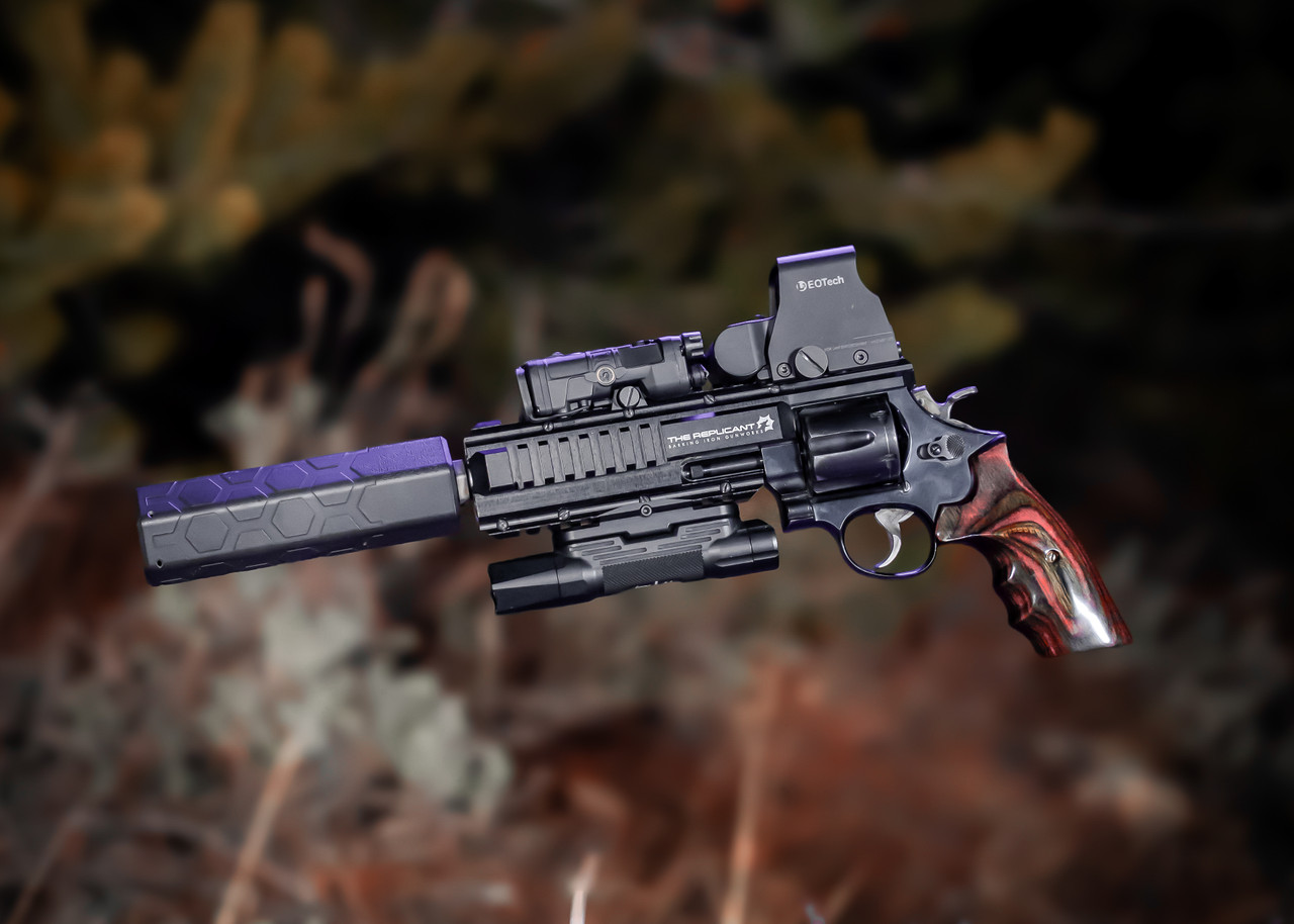 Spooky supressor mounted to a revolver