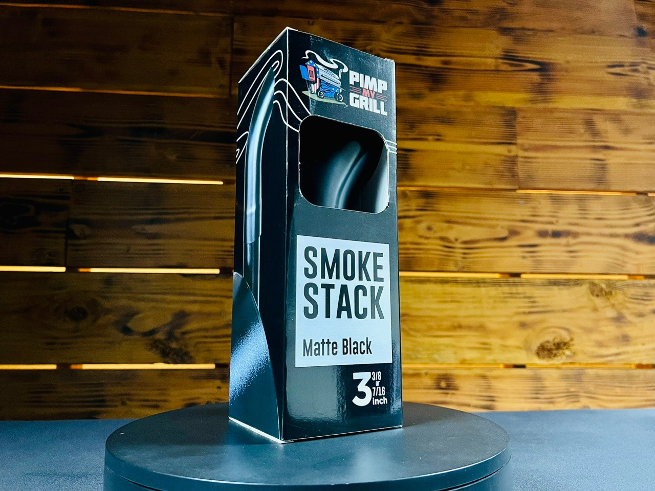 Black Pellet Grill Smoke Stack Trucker Series Fits GMG / Yoder Smokers