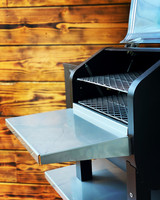 Trek Front Shelf for the Green Mountain Grills / GMG by Pimp My Grill open door