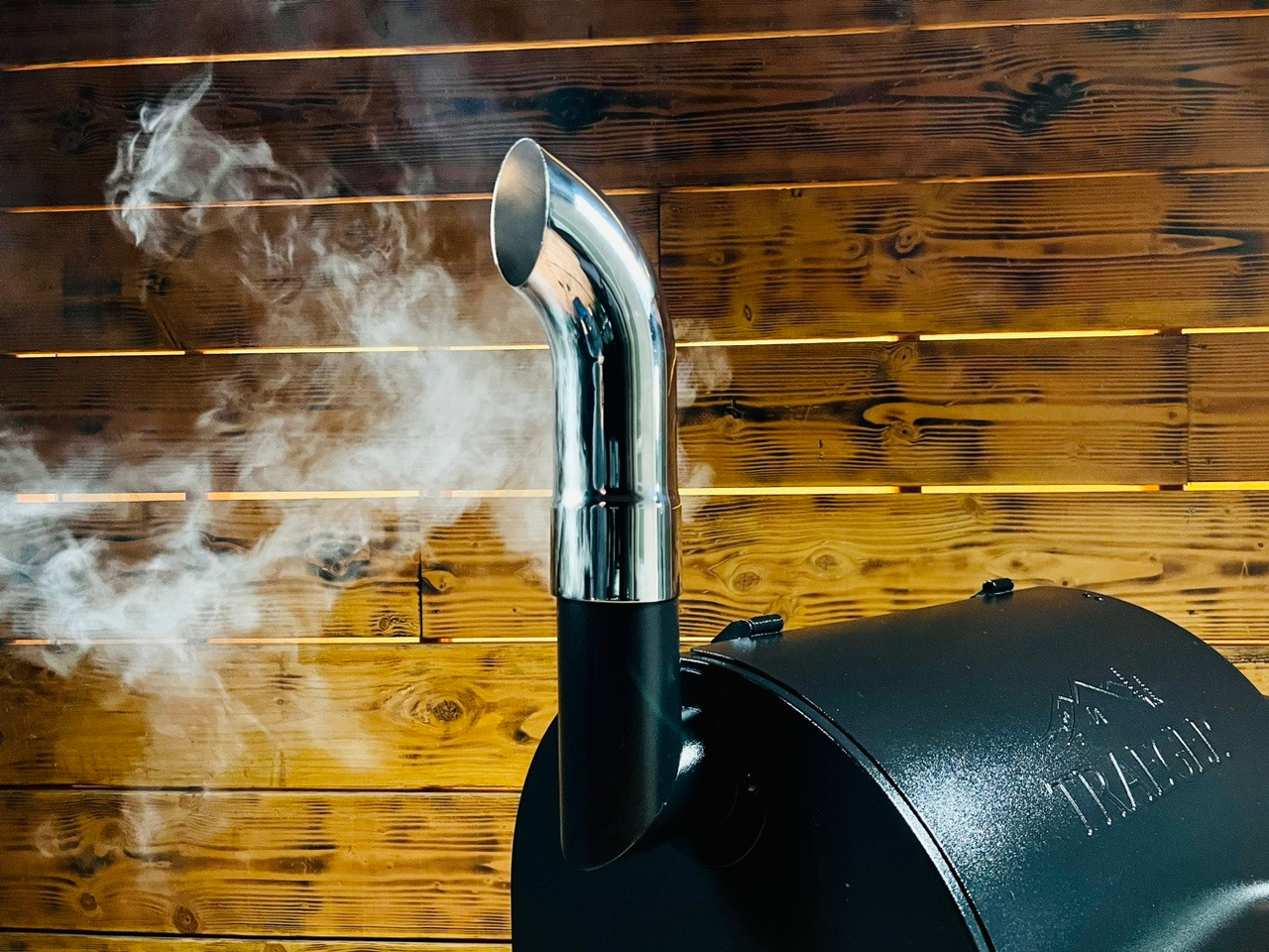 Chrome Pellet Grill Smoke Stack Trucker Series Fits GMG / Yoder Smokers