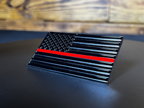 Old Glory Grill Emblem, Red Line for all Green Mountain Grills