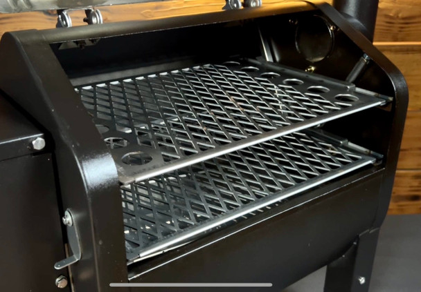 Pimp My Grill Slide Out Rack system for GMG Green Mountain Grills Trek and Davy Crockett
