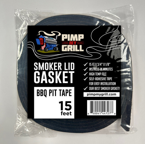 skøn cerebrum smog Smoker Gasket Seals Self-Adhesive High Temp Sealing , Grill Gaskets Tape  15ft - Pimp My Grill