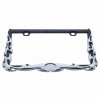 Chrome Flame License Plate Frame