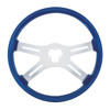 18" Steering Wheel - Blue
