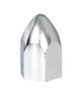 1.5" X 2-3/4" Chrome Plastic Bullet Nut Cover - Push-On