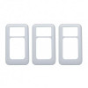 International Chrome Plastic Switch Trim 3 Pack