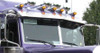 Peterbilt 3/4" wide windshield trim set
