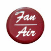 "Fan/Air" Glossy Dash Knob Sticker Only