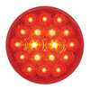 18 LED  4" Round Red Fleet Stop, Turn & Tail Light with or without Chrome Bezel