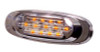 13 LED Chrome Oval Amber Marker Light