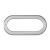 2"/2.5"/4" Round or Oval Chrome Plastic Screw on Style Light Bezel