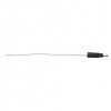 6" Single Lead Wire w/ .180 Bullet Termination & Stripped End - White