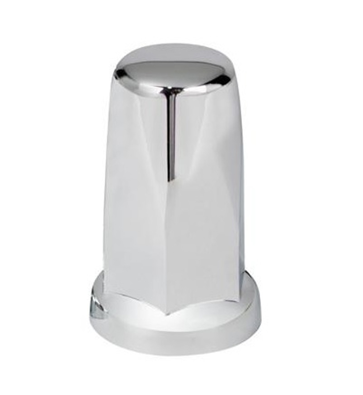 33mm X 3-1/4" Chrome Plastic Tall Nut Cover With Flange - Push-On