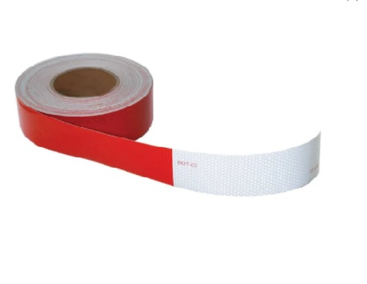 12" DOT Tape (6" wht+6" Red)