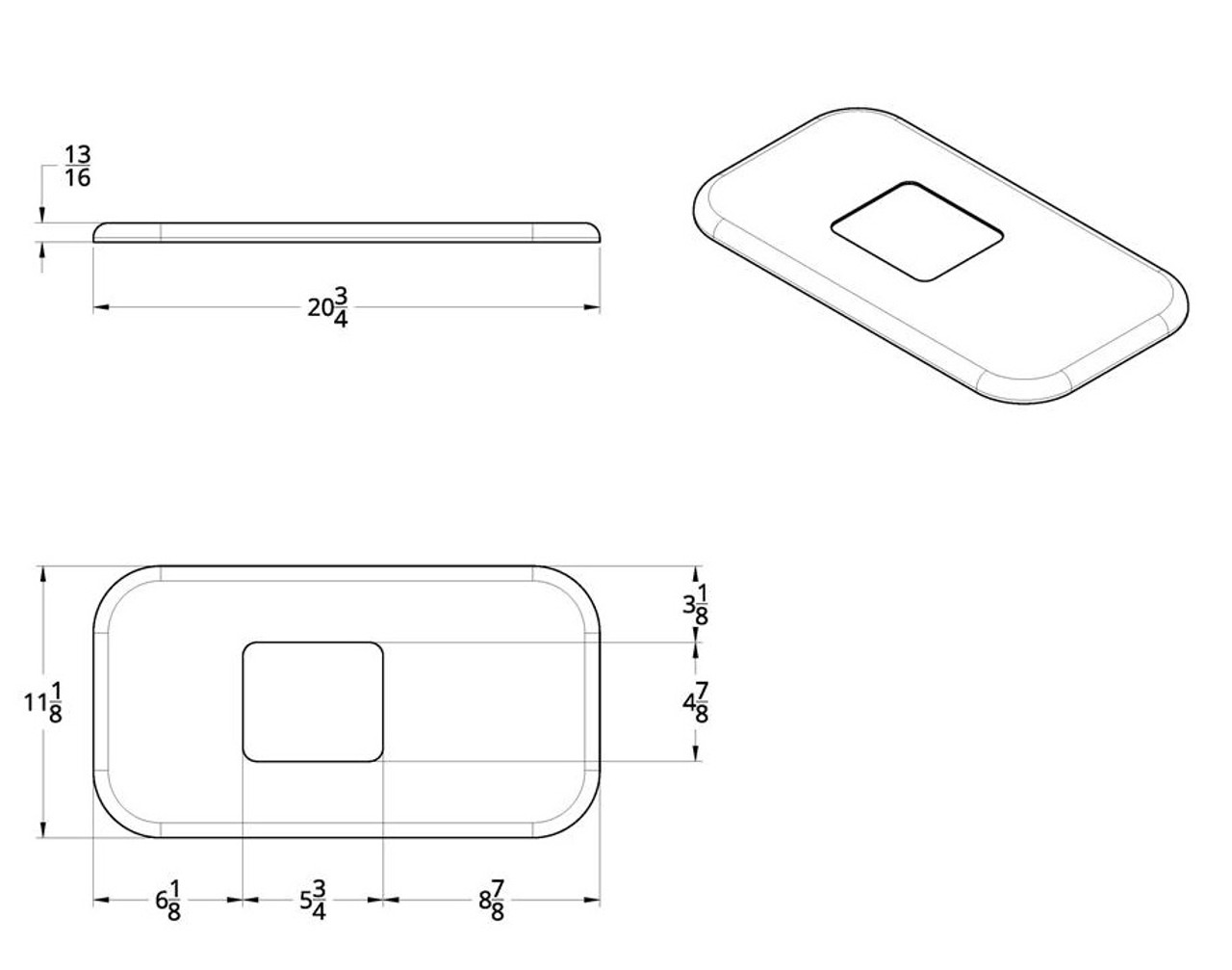 Peterbilt Chrome Shift Plate Cover - Fits OEM S22-6041M01-201