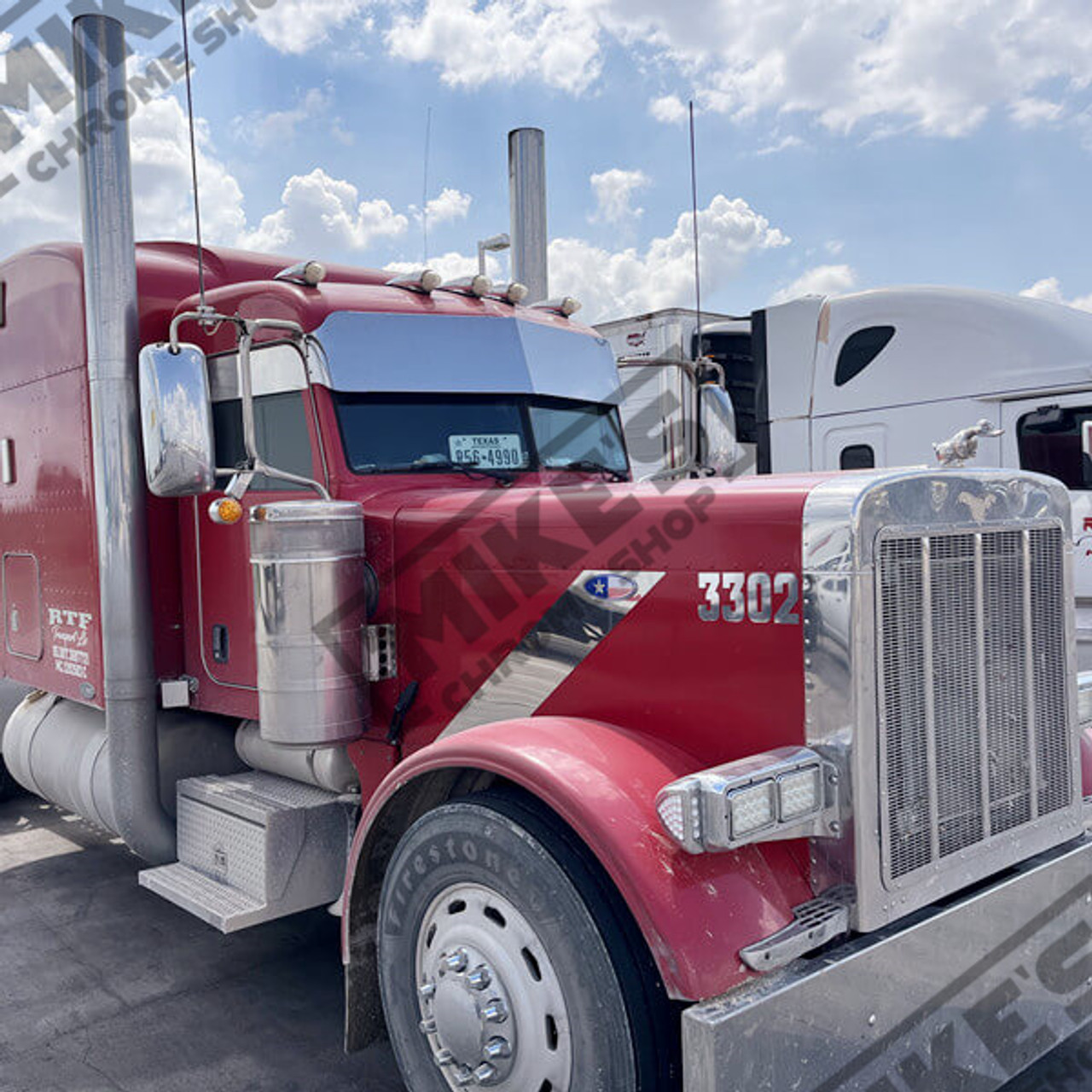 Peterbilt 13" Straight Rival Visor