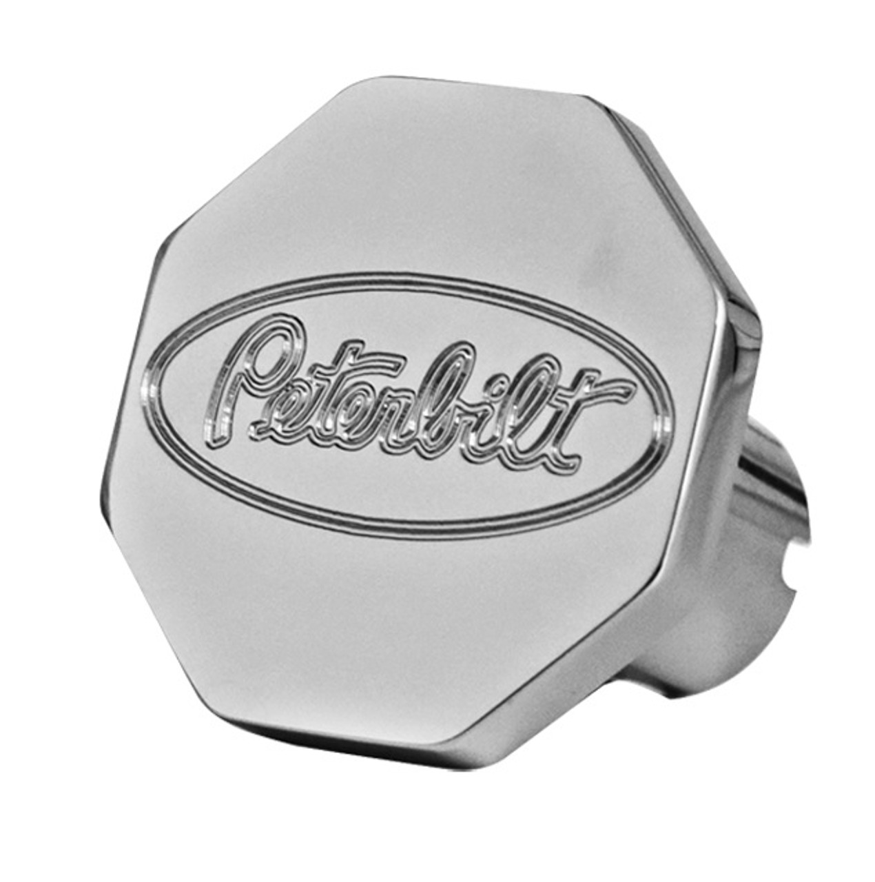 Single Octagon Brake Knob with Peterbilt Logo