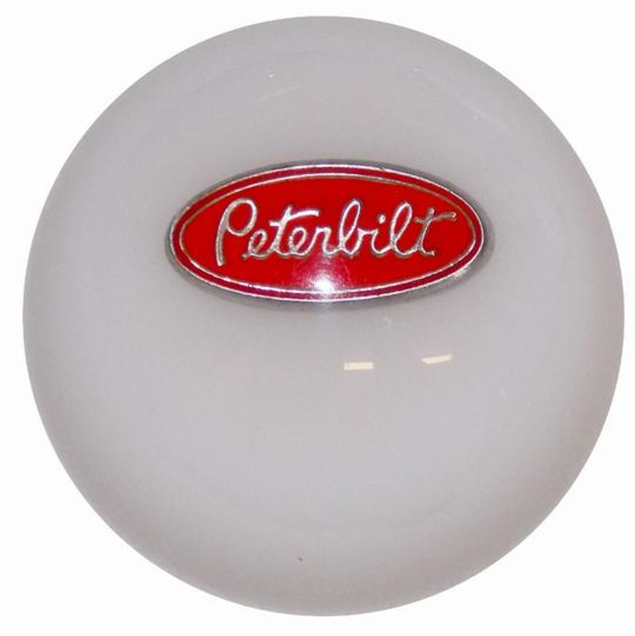 Single Round Brake Knob with Peterbilt Logo