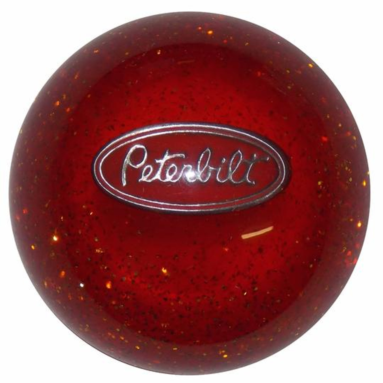 Single Round Brake Knob with Peterbilt Logo